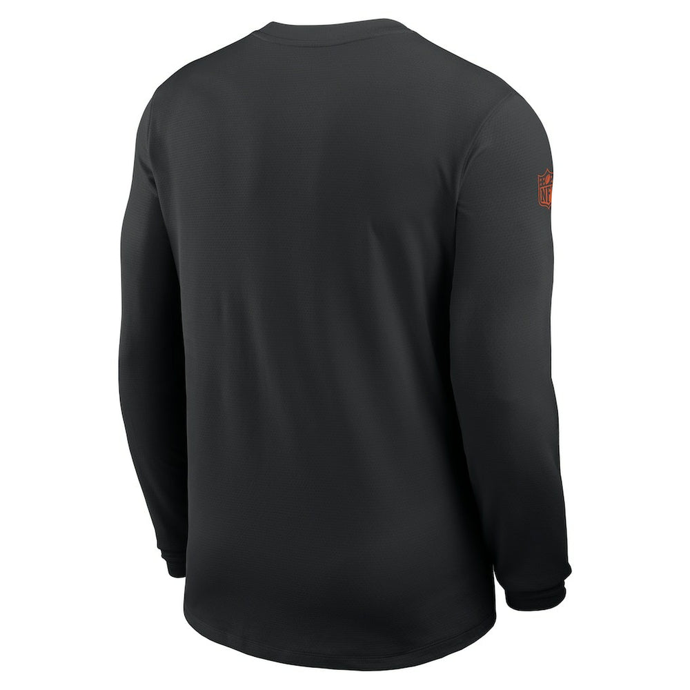 Cincinnati Bengals Sideline Coach UV Dri-FIT Long Sleeve Shirt - Black - Nike