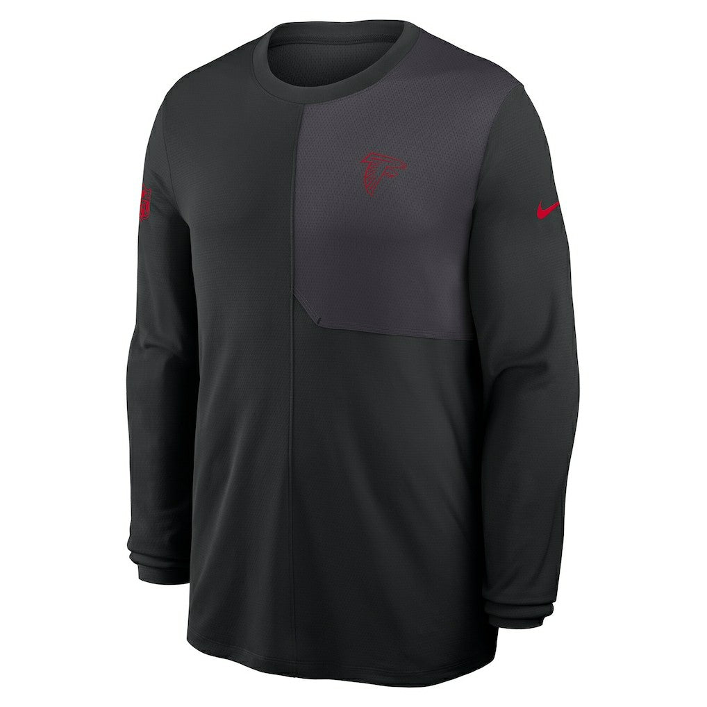 Atlanta Falcons Sideline Coach UV Dri-FIT Long Sleeve Shirt - Black - Nike
