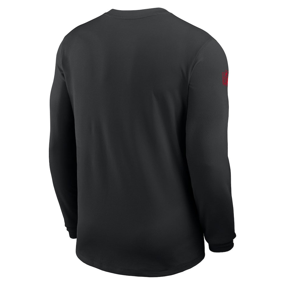 Atlanta Falcons Sideline Coach UV Dri-FIT Long Sleeve Shirt - Black - Nike