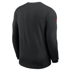 Atlanta Falcons Sideline Coach UV Dri-FIT Long Sleeve Shirt - Black - Nike