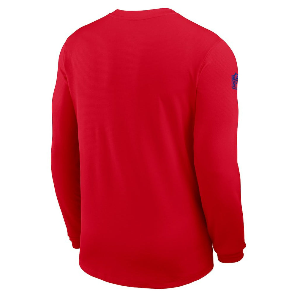 Buffalo Bills Sideline Coach UV Dri-FIT Long Sleeve Shirt - Red - Nike