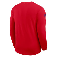 Buffalo Bills Sideline Coach UV Dri-FIT Long Sleeve Shirt - Red - Nike