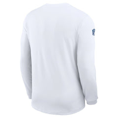 Indianapolis Colts Sideline Coach UV Dri-FIT Long Sleeve Shirt - White - Nike