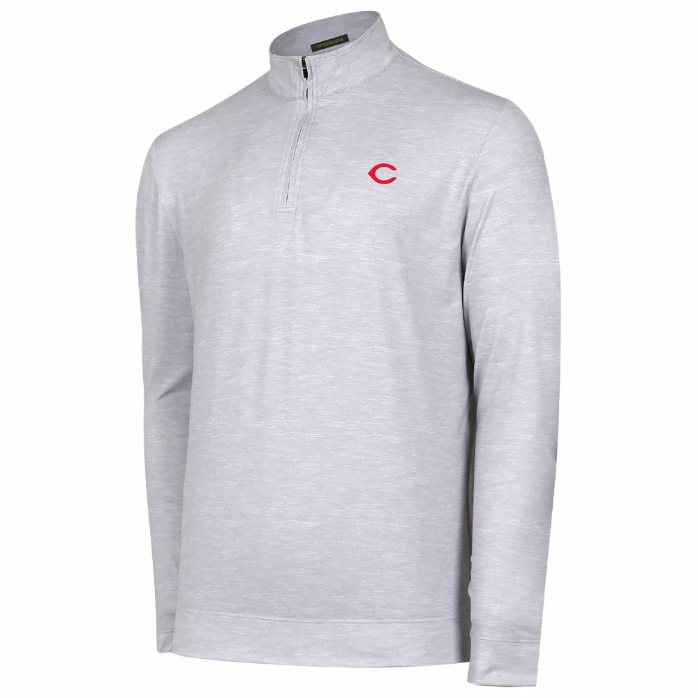 Cincinnati Reds Sublime Tri-Blend Quarter-Zip Jacket Online