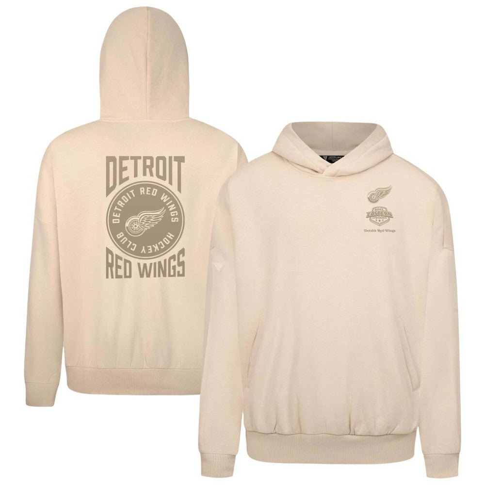 Detroit Red Wings Levelwear Contact Stamp Pullover Hoodie - Cream | NHL online
