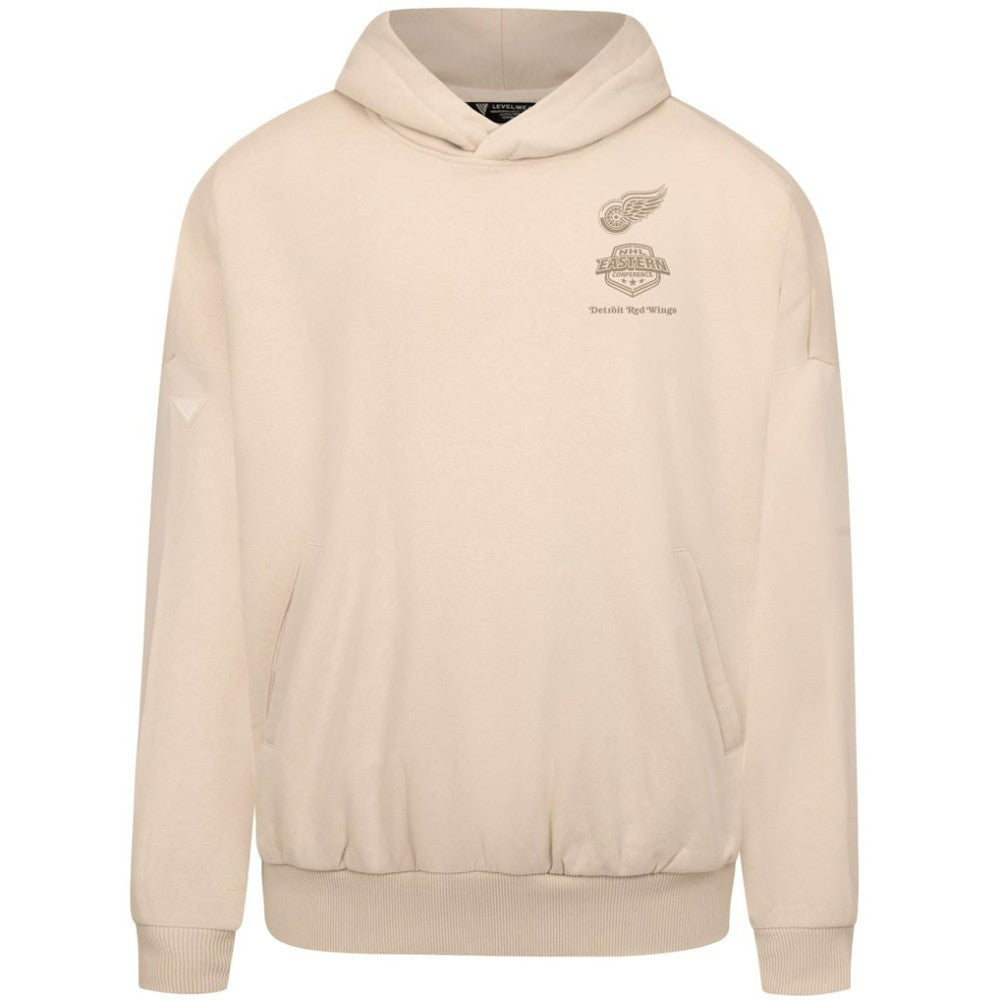 Detroit Red Wings Levelwear Contact Stamp Pullover Hoodie - Cream | NHL online