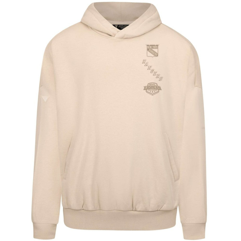 New York Rangers Levelwear Contact Stamp Pullover Hoodie - Cream | NHL on sale