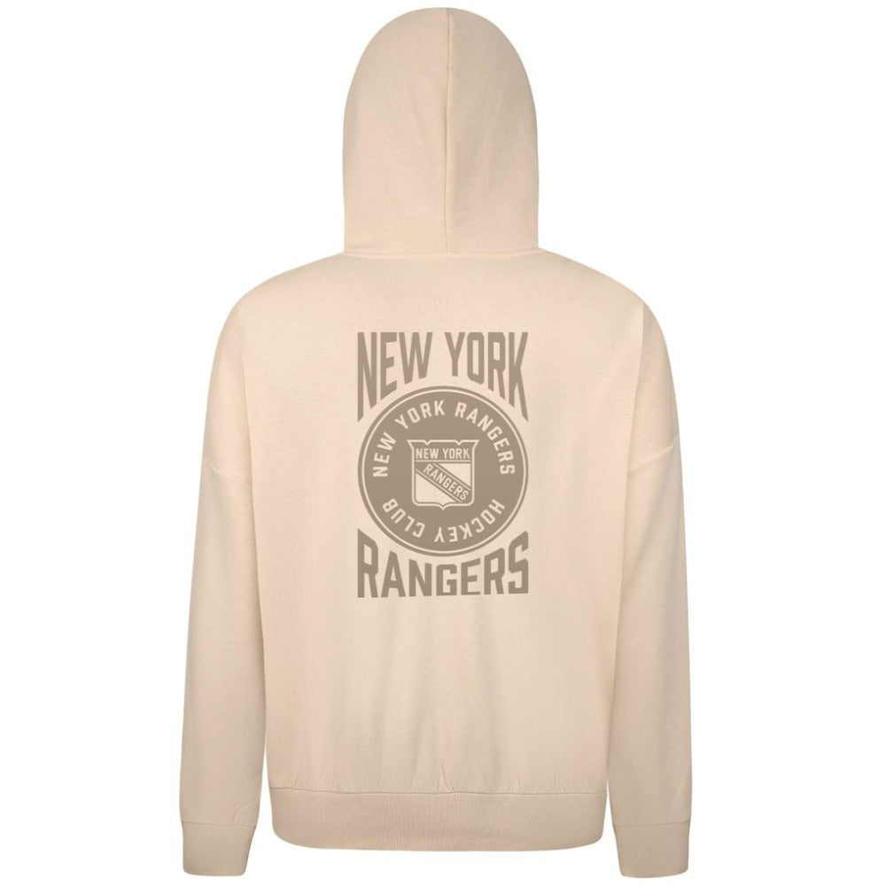 New York Rangers Levelwear Contact Stamp Pullover Hoodie - Cream | NHL on sale