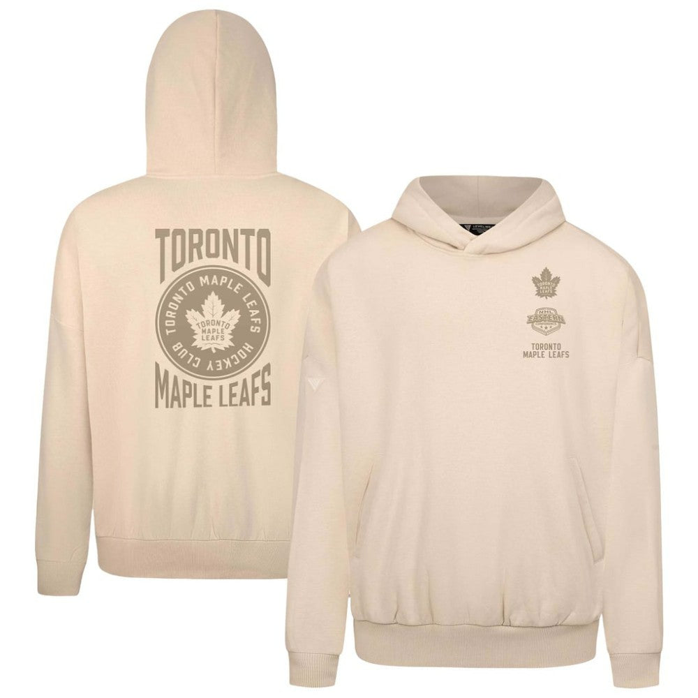 Toronto Maple Leafs Levelwear Contact Stamp Pullover Hoodie - Cream | NHL on sale