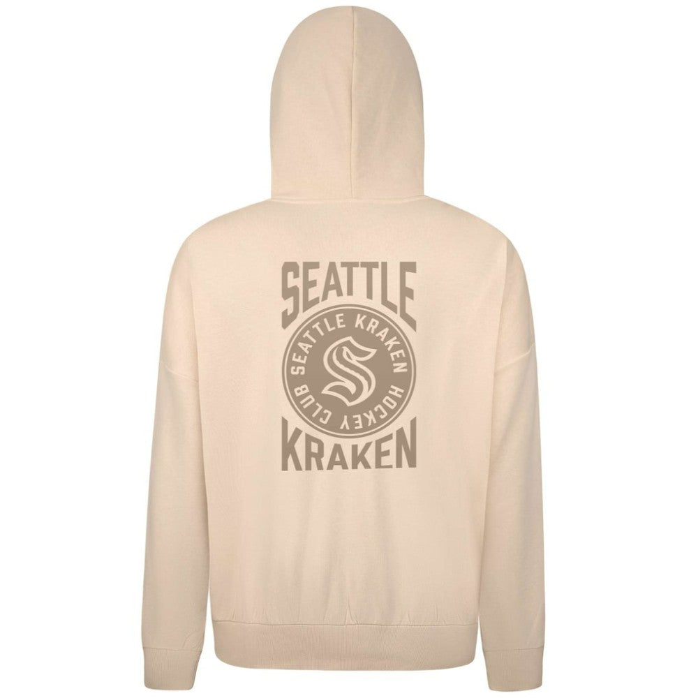 Seattle Kraken Levelwear Contact Stamp Pullover Hoodie - Cream | NHL online