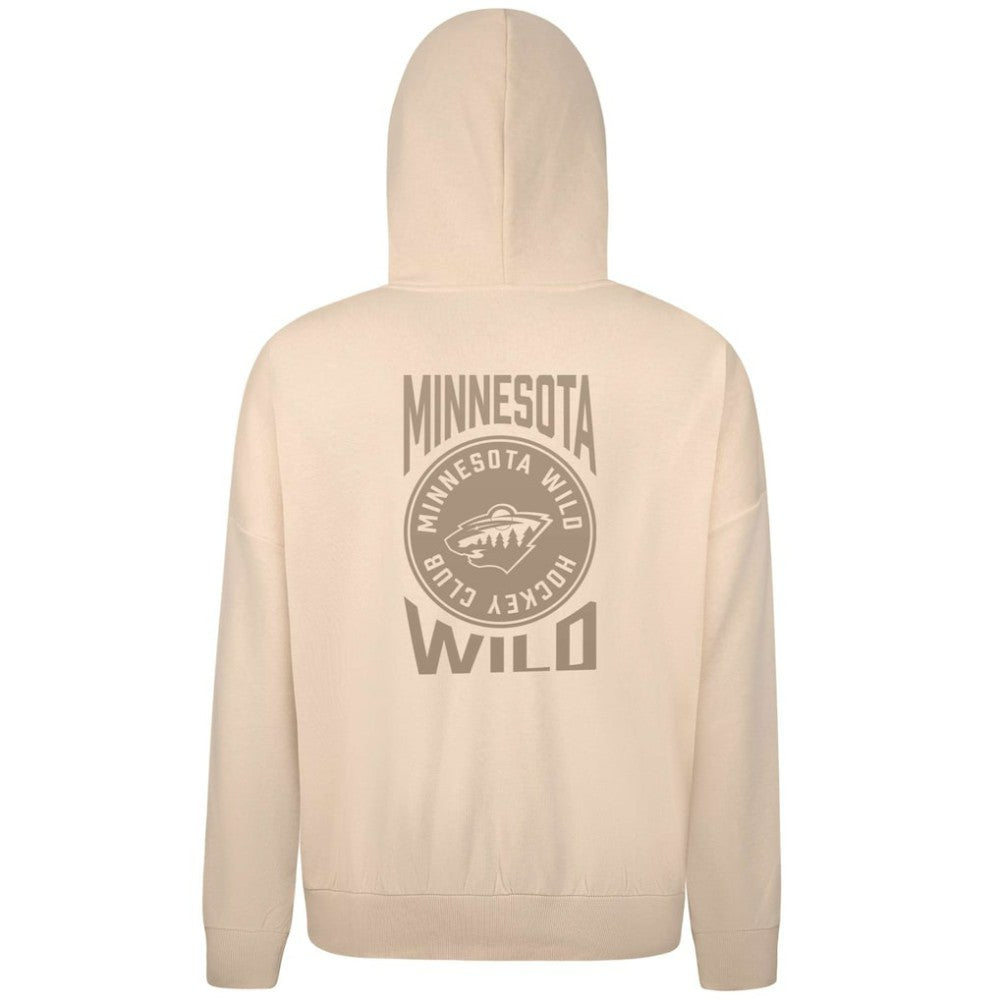 Minnesota Wild Levelwear Contact Stamp Pullover Hoodie - Cream | NHL discount