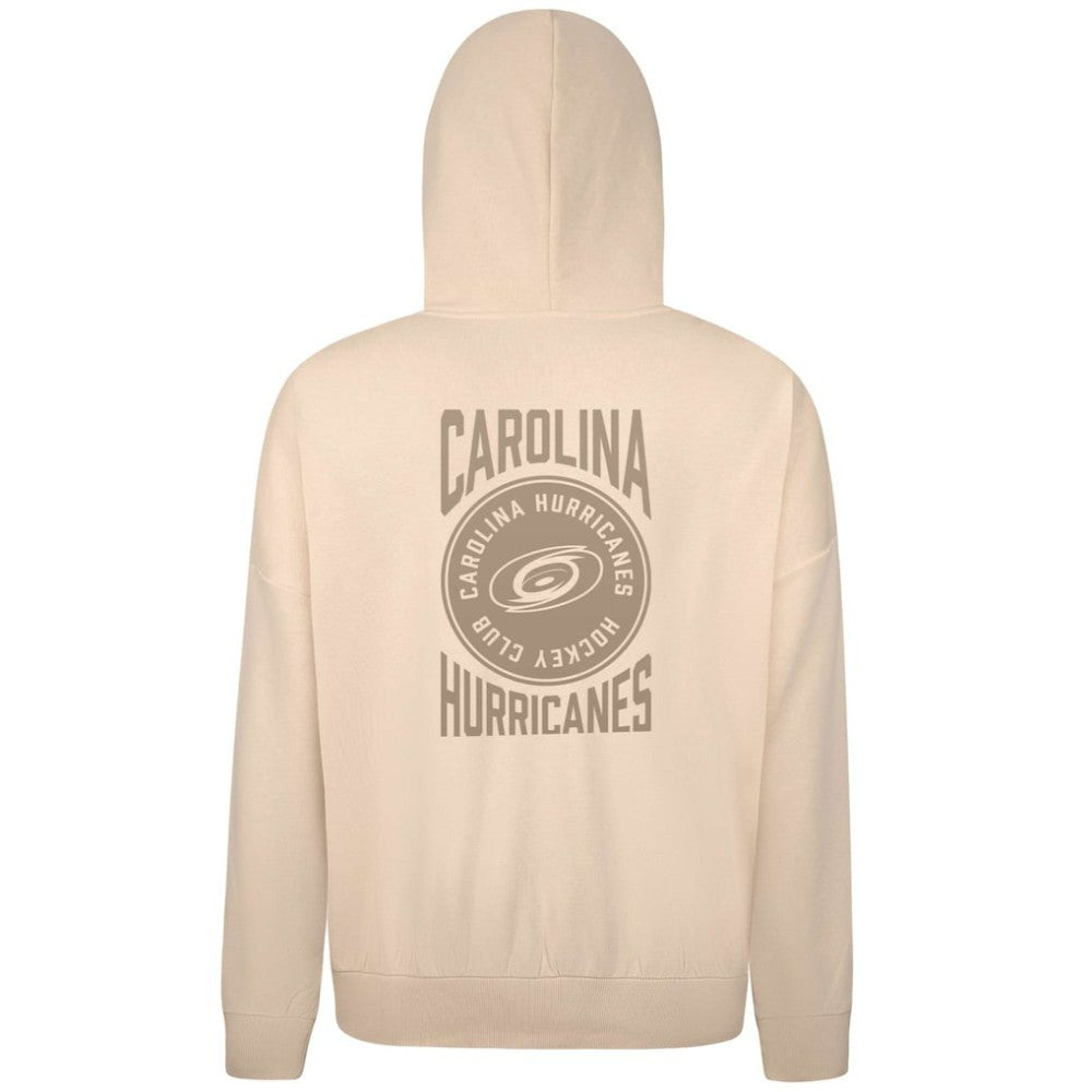 Carolina Hurricanes Levelwear Contact Stamp Pullover Hoodie - Cream | NHL Clearance