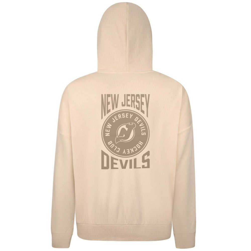 New Jersey Devils Levelwear Contact Stamp Pullover Hoodie - Cream | NHL online