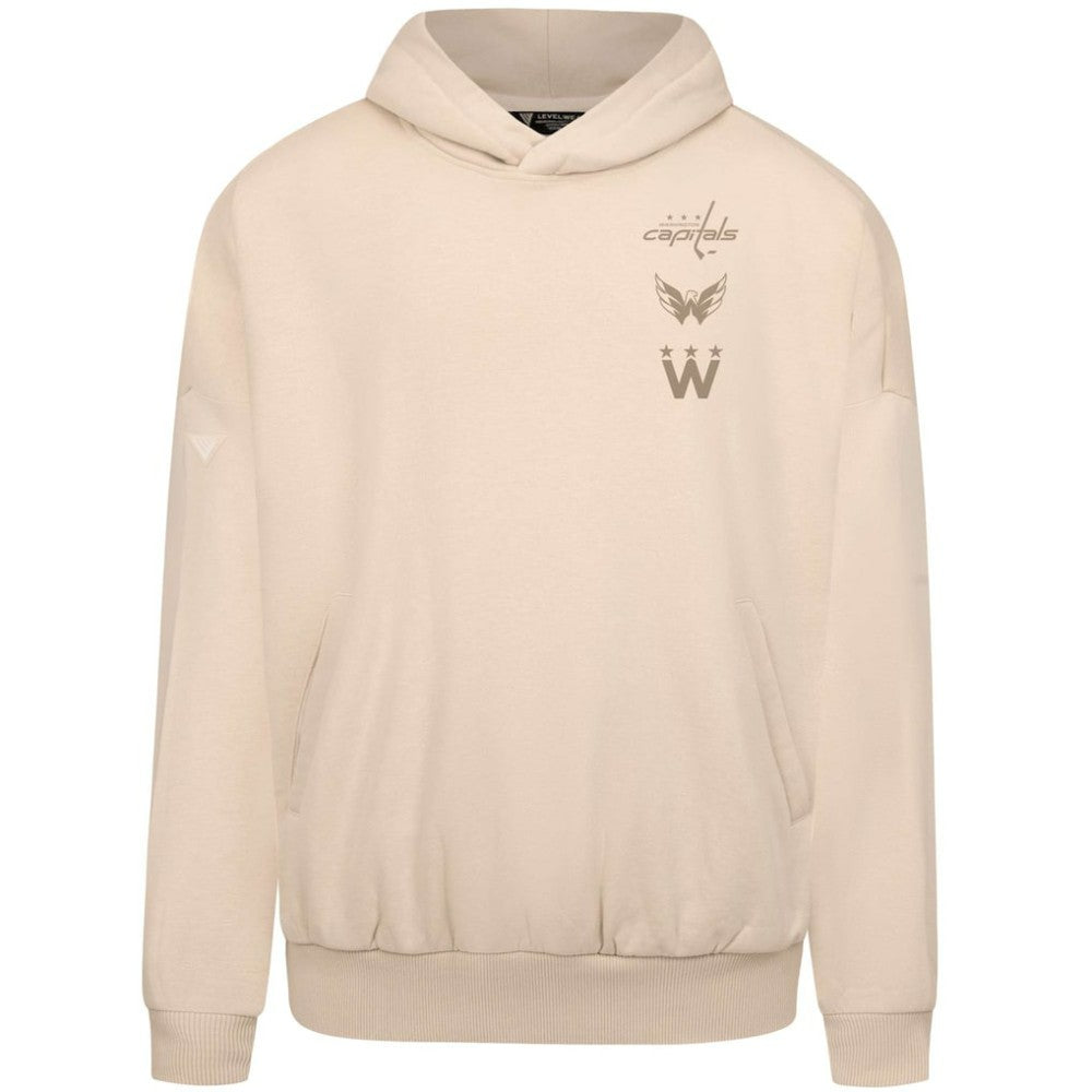Washington Capitals Levelwear Contact Stamp Pullover Hoodie - Cream | NHL sale