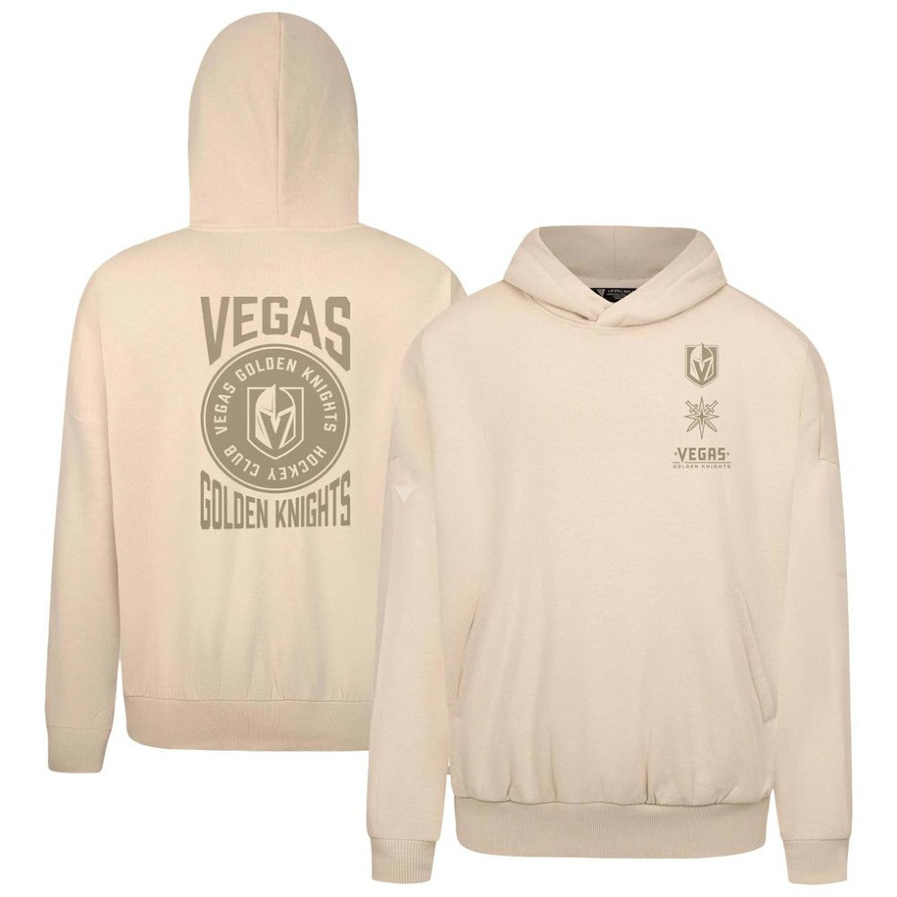 Vegas Golden Knights Levelwear Contact Stamp Pullover Hoodie - Cream | NHL discount