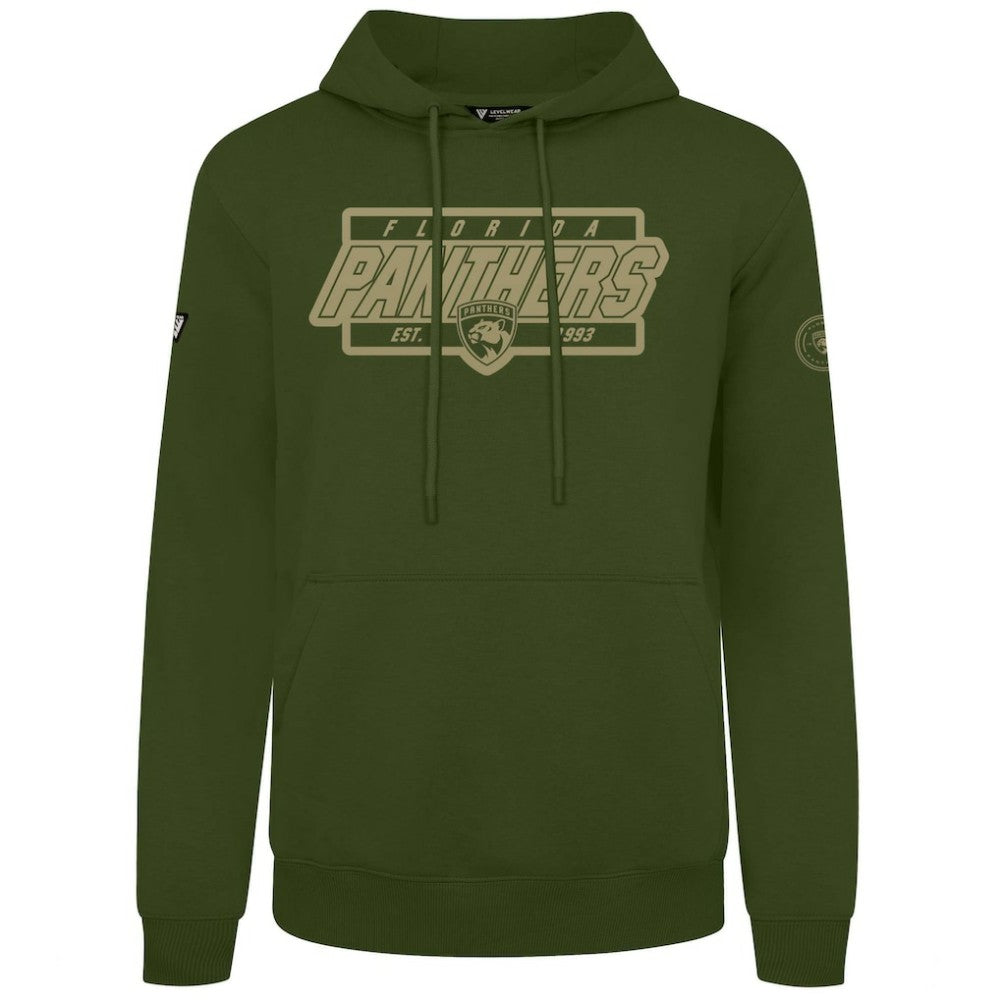 Florida Panthers Levelwear Podium Pullover Hoodie - Olive | NHL near me