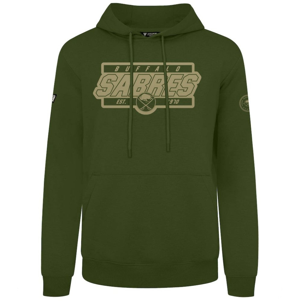 Buffalo Sabres Levelwear Podium Pullover Hoodie - Olive | NHL sale