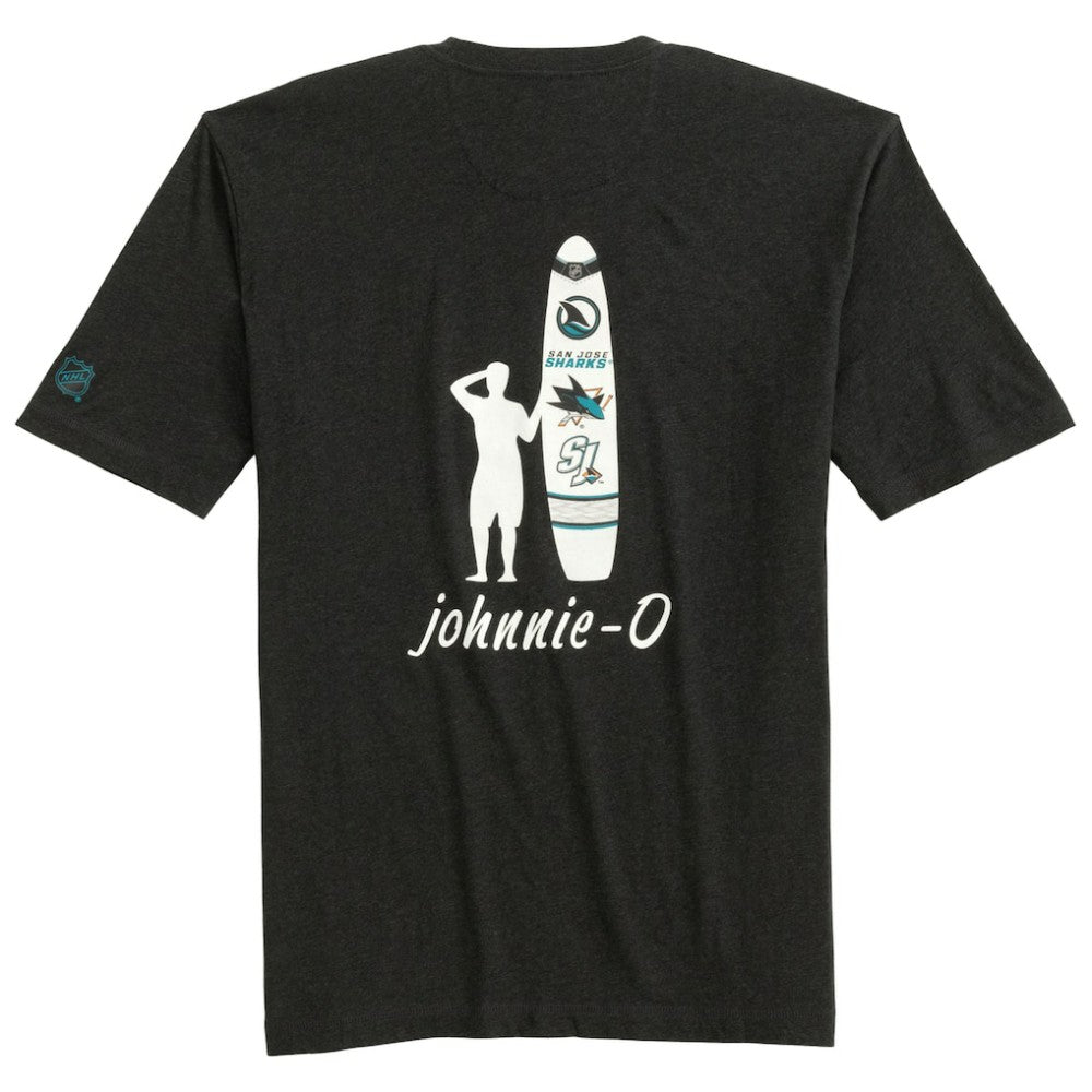 San Jose Sharks johnnie-O Heathered Spencer T-Shirt - Charcoal | NHL online