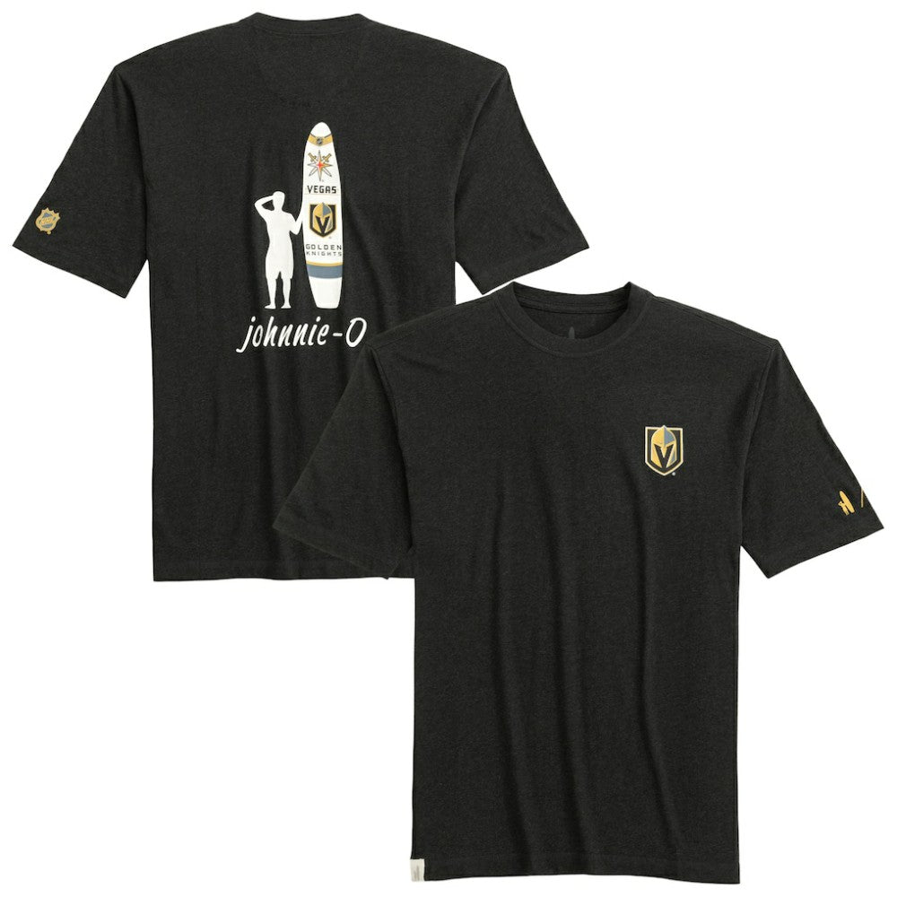 Vegas Golden Knights johnnie-O Heathered Spencer T-Shirt - Charcoal | NHL Lifestyle