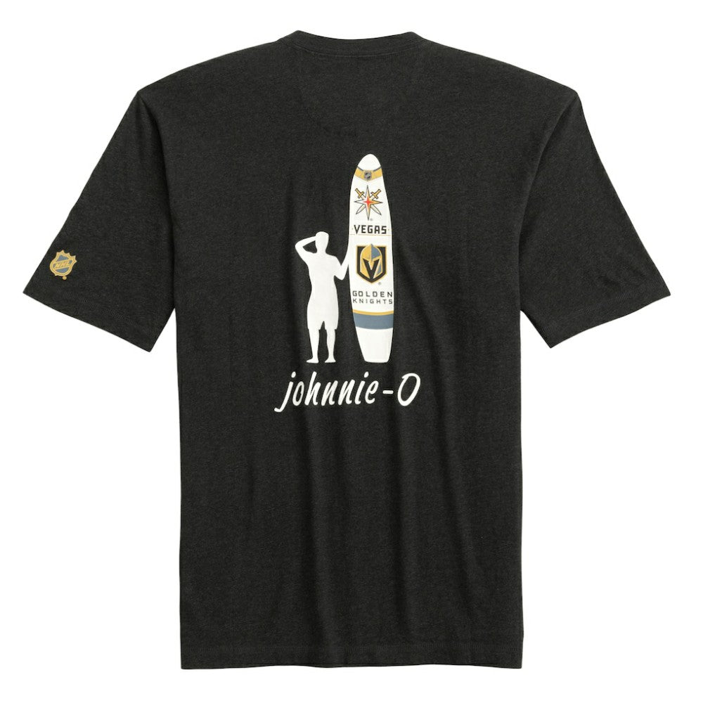 Vegas Golden Knights johnnie-O Heathered Spencer T-Shirt - Charcoal | NHL Lifestyle
