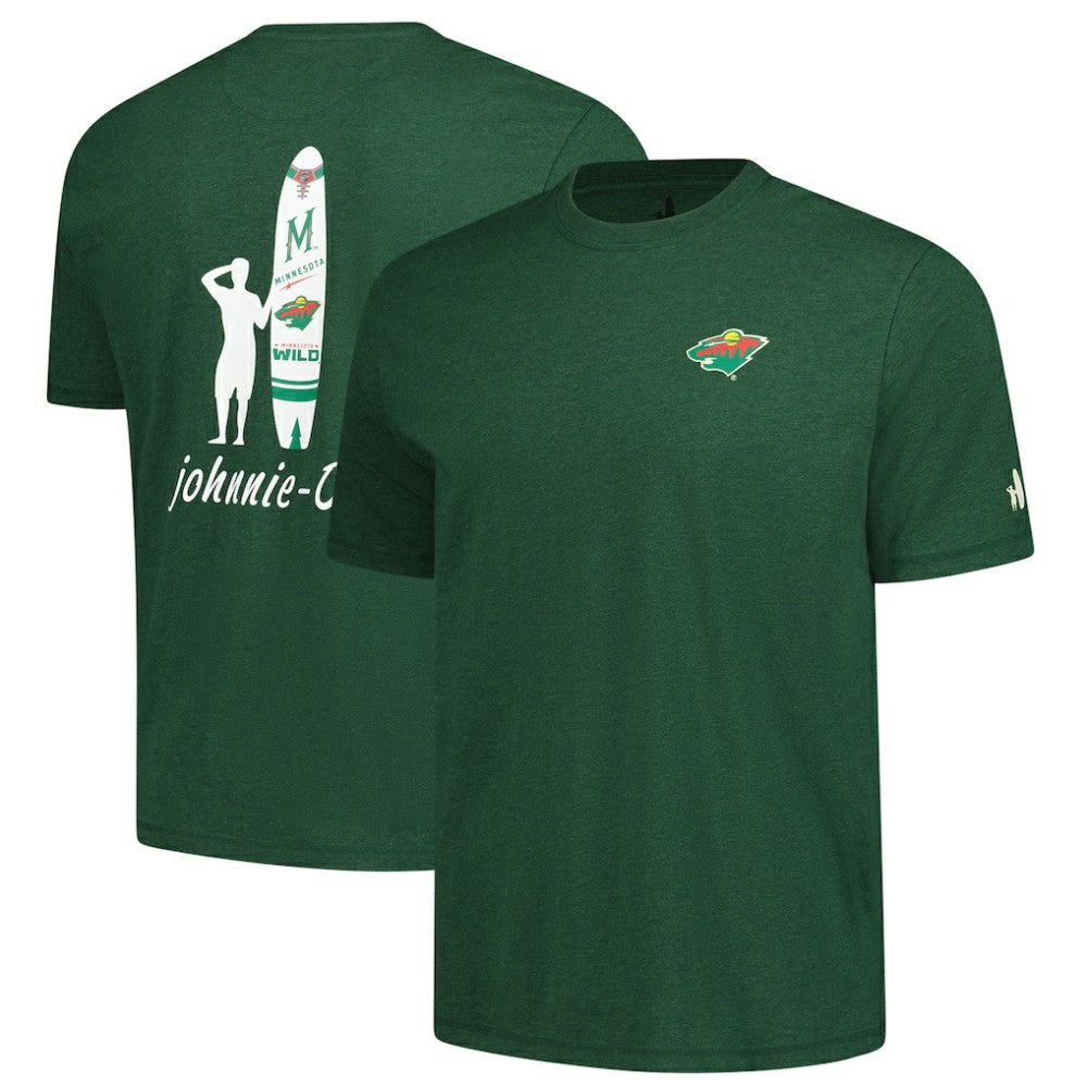 Minnesota Wild johnnie-O Heathered Spencer T-Shirt - Green | NHL Lifestyle