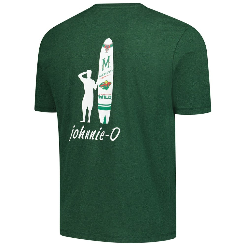 Minnesota Wild johnnie-O Heathered Spencer T-Shirt - Green | NHL Lifestyle