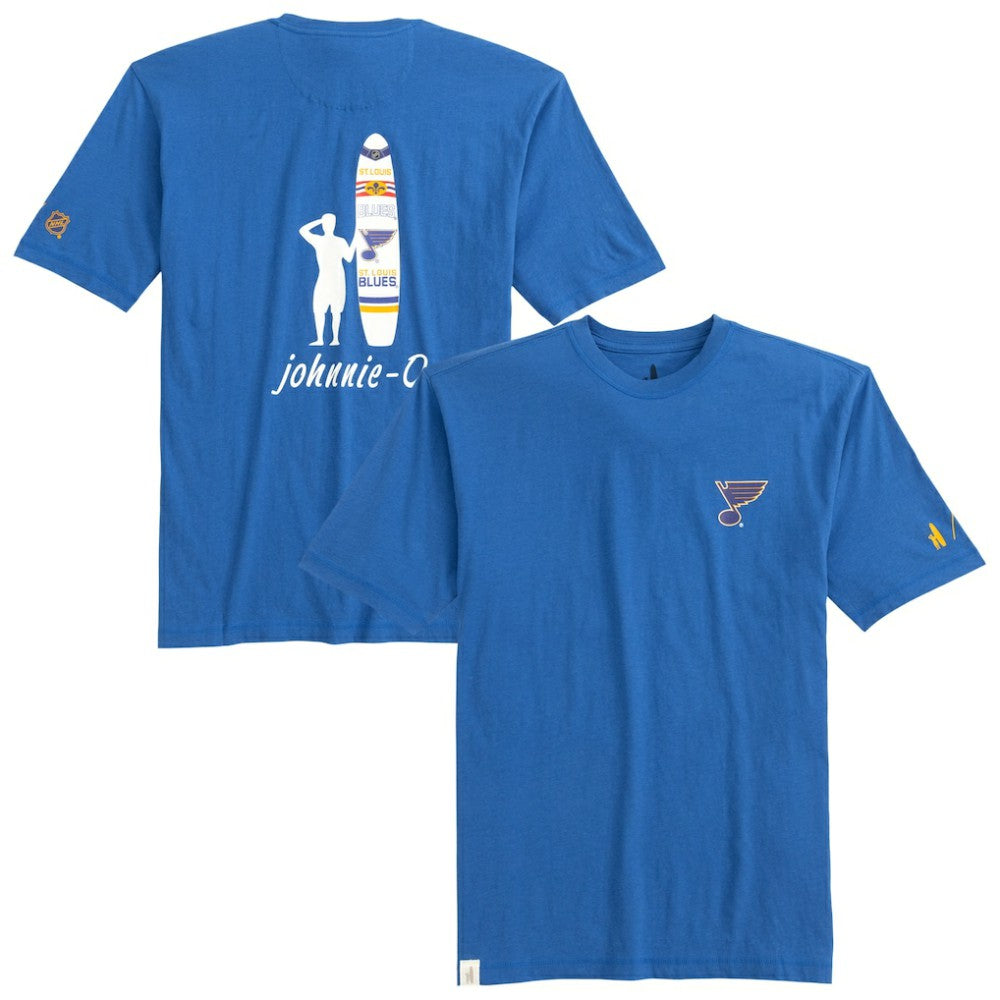 St. Louis Blues johnnie-O Heathered Spencer T-Shirt - Blue | NHL on sale