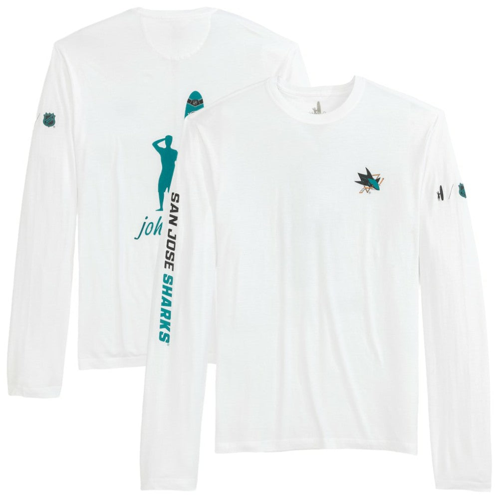 San Jose Sharks johnnie-O Adam Long Sleeve T-Shirt - White | NHL online