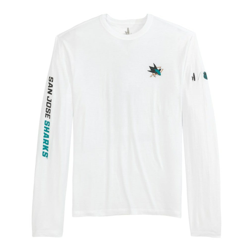 San Jose Sharks johnnie-O Adam Long Sleeve T-Shirt - White | NHL online