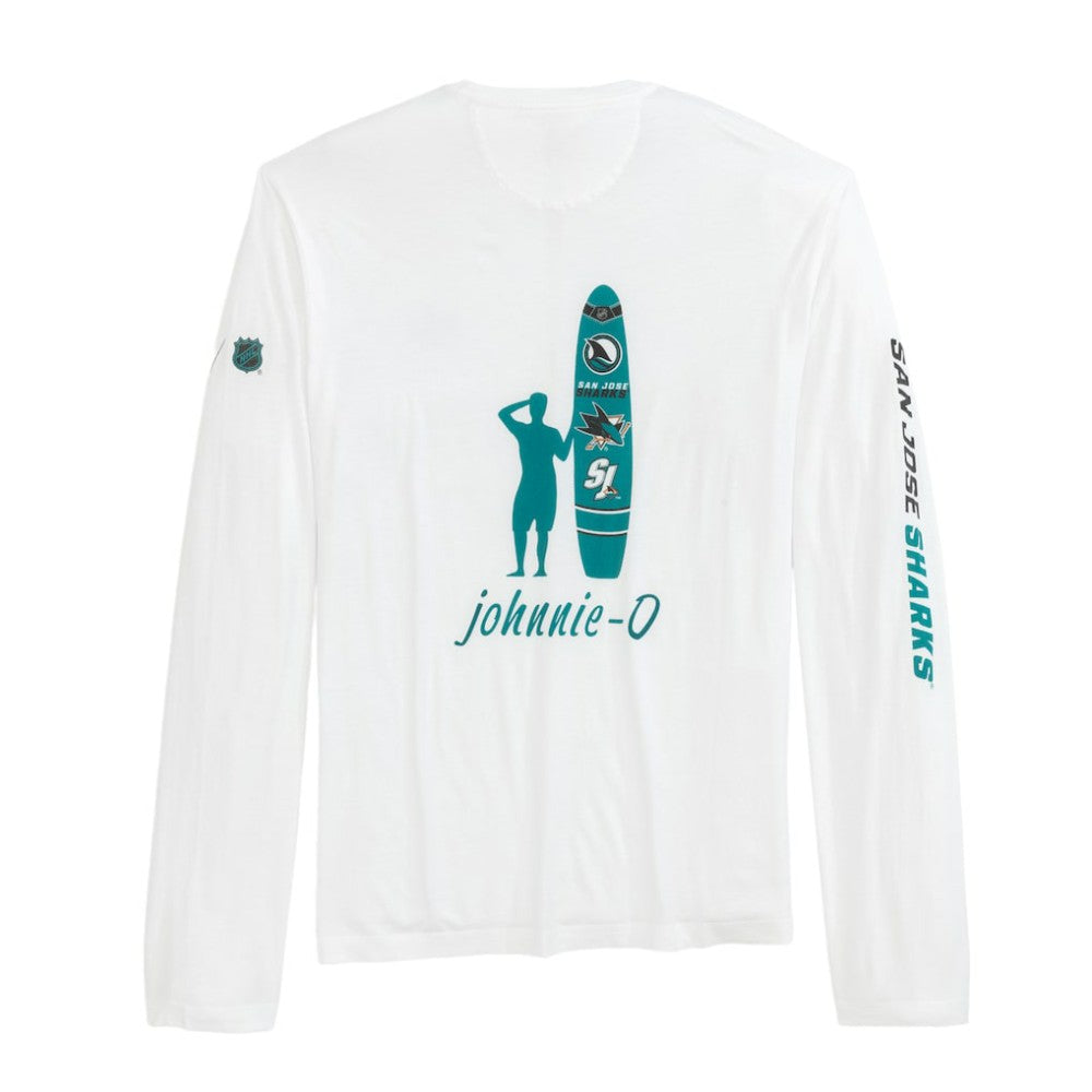 San Jose Sharks johnnie-O Adam Long Sleeve T-Shirt - White | NHL online