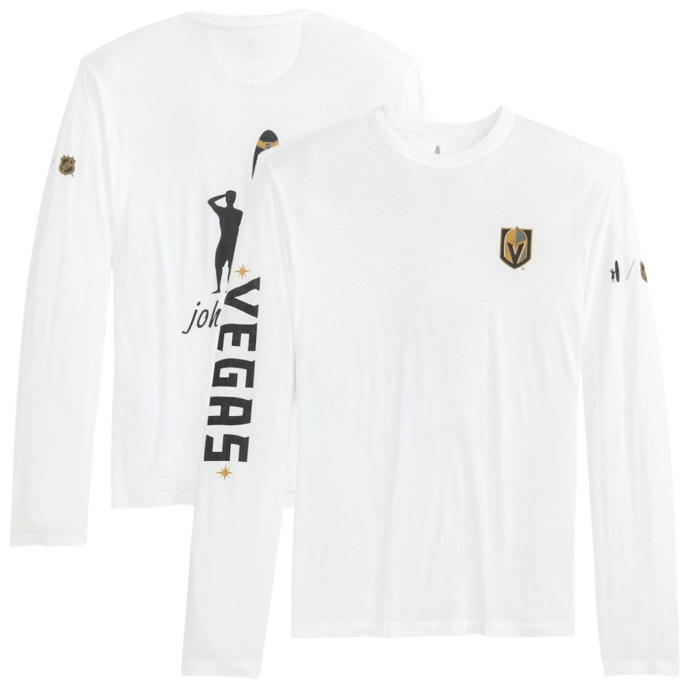 Vegas Golden Knights johnnie-O Adam Long Sleeve T-Shirt - White | NHL Clearance