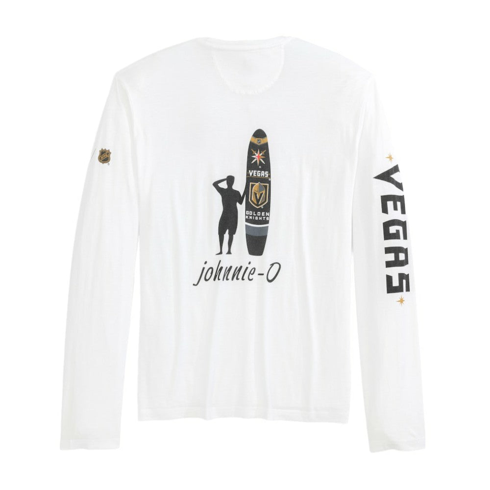 Vegas Golden Knights johnnie-O Adam Long Sleeve T-Shirt - White | NHL Clearance