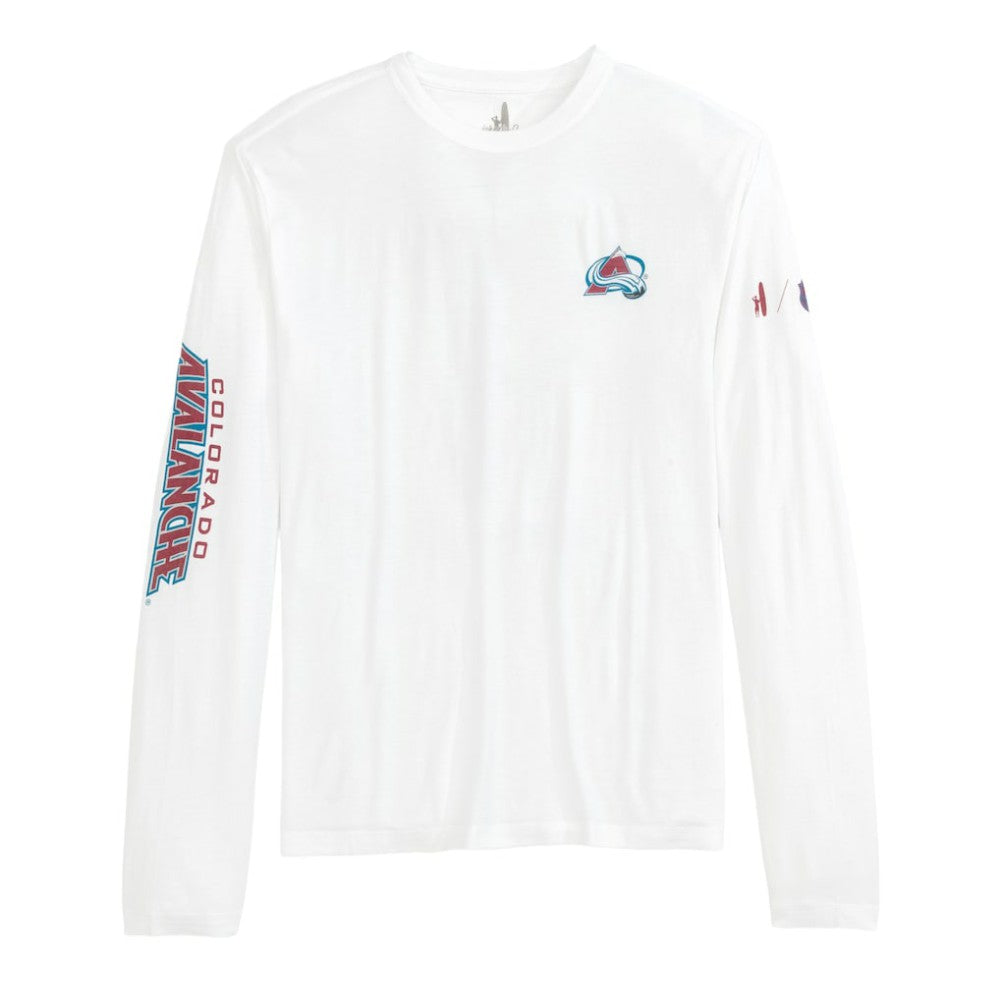 Colorado Avalanche johnnie-O Adam Long Sleeve T-Shirt - White | NHL sale