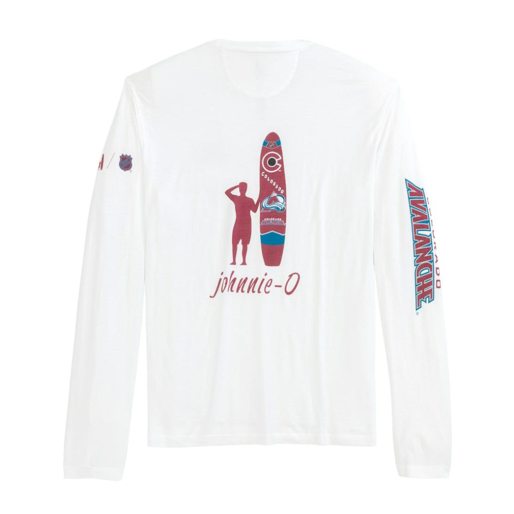 Colorado Avalanche johnnie-O Adam Long Sleeve T-Shirt - White | NHL sale