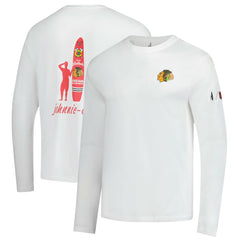Chicago Blackhawks johnnie-O Adam Long Sleeve T-Shirt - White | NHL on sale