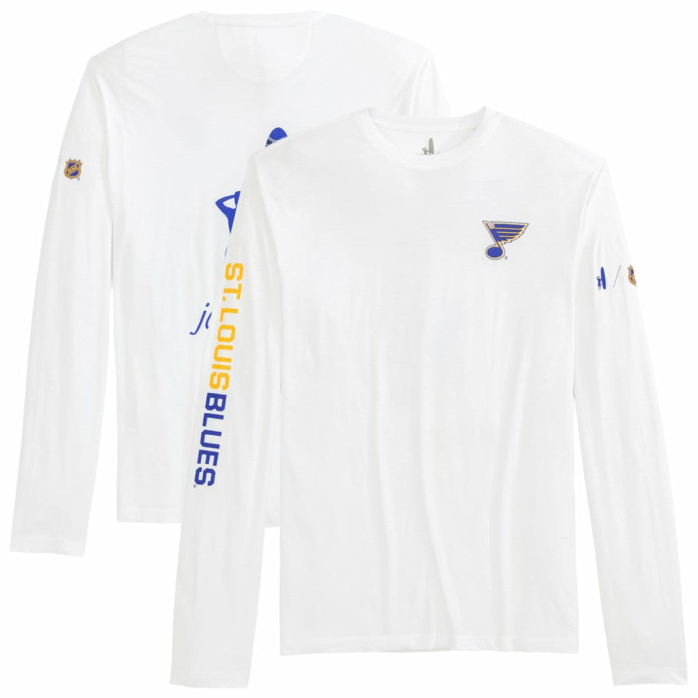 St. Louis Blues johnnie-O Adam Long Sleeve T-Shirt - White | NHL Clearance