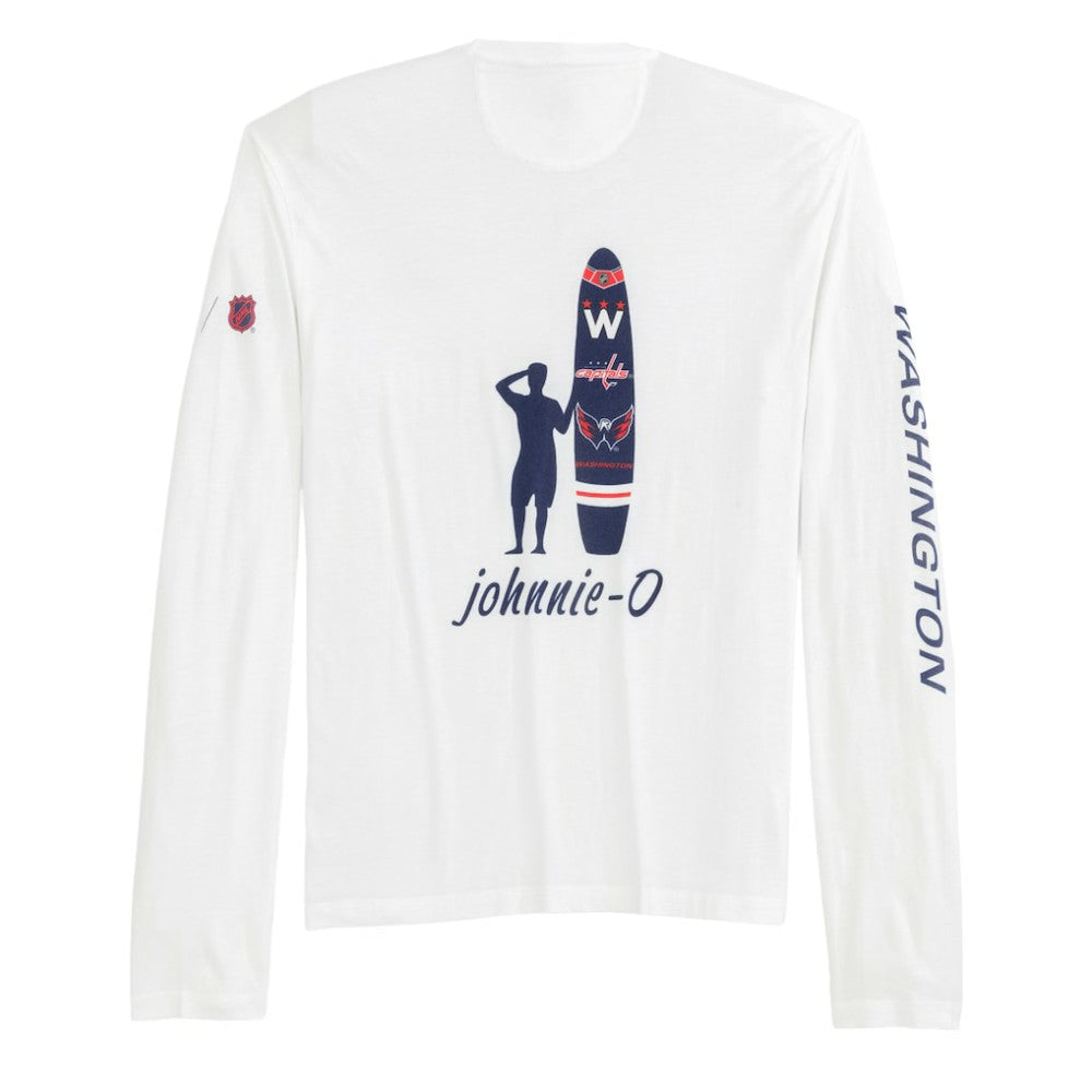 Washington Capitals johnnie-O Adam Long Sleeve T-Shirt - White | NHL online