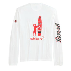 New Jersey Devils johnnie-O Adam Long Sleeve T-Shirt - White | NHL Lifestyle