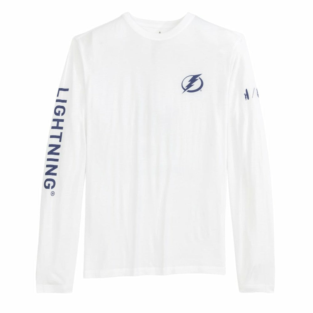 Tampa Bay Lightning johnnie-O Adam Long Sleeve T-Shirt - White | NHL near me