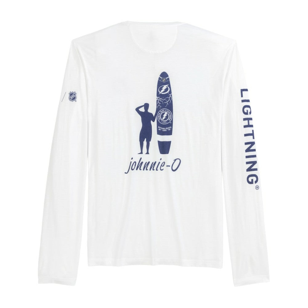 Tampa Bay Lightning johnnie-O Adam Long Sleeve T-Shirt - White | NHL near me