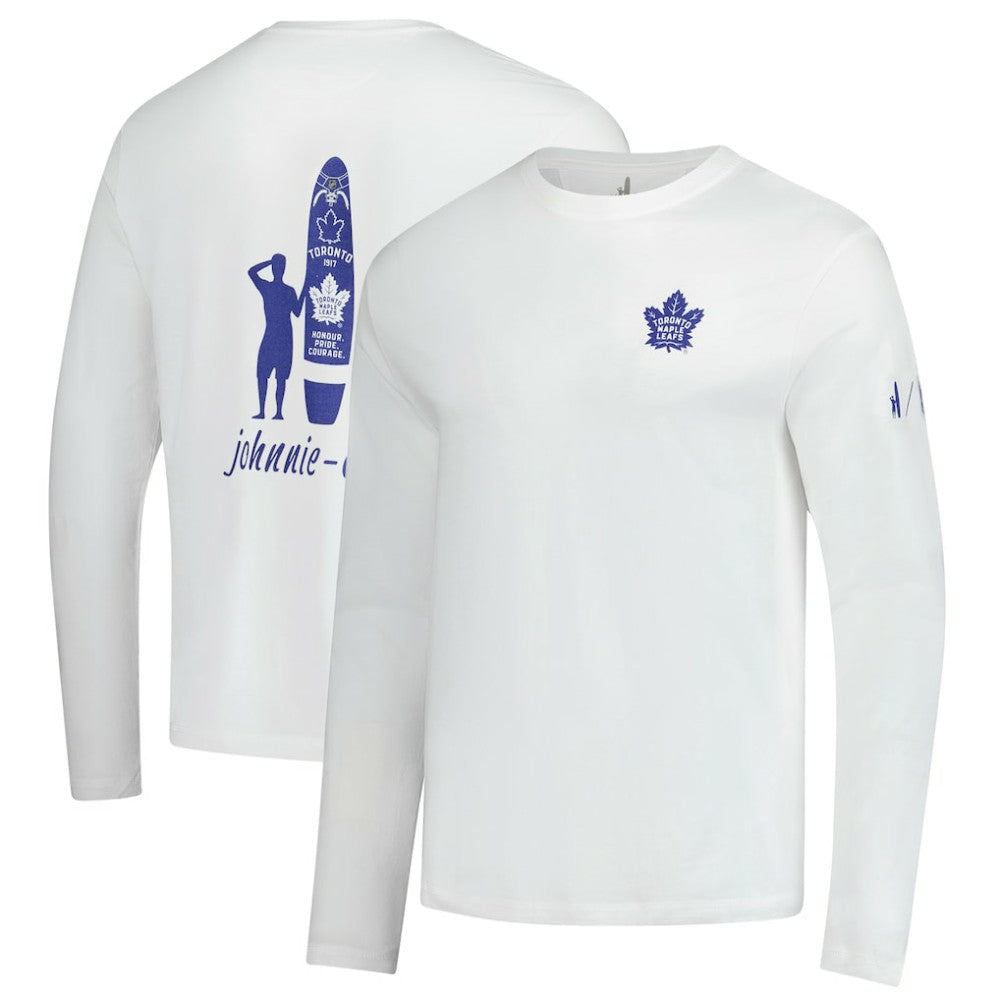 Toronto Maple Leafs johnnie-O Adam Long Sleeve T-Shirt - White | NHL on sale
