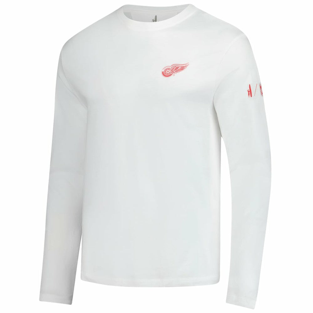Detroit Red Wings johnnie-O Adam Long Sleeve T-Shirt - White | NHL Clearance