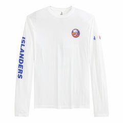 New York Islanders johnnie-O Adam Long Sleeve T-Shirt - White | NHL Clearance
