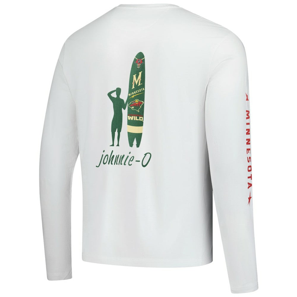 Minnesota Wild johnnie-O Adam Long Sleeve T-Shirt - White | NHL near me