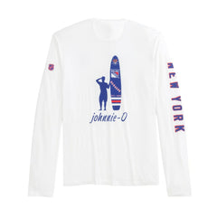 New York Rangers johnnie-O Adam Long Sleeve T-Shirt - White | NHL on sale