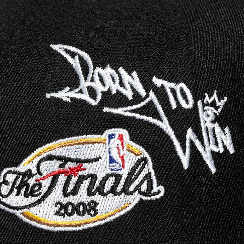Mitchell & Ness Boston Celtics 2008 NBA Finals Born To Win Pro Crown Adjustable Hat Black