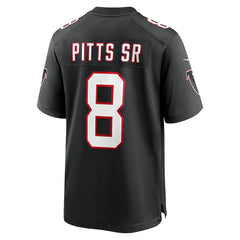 Kyle Pitts Sr. Atlanta Falcons Alternate Game Jersey - Black - Nike