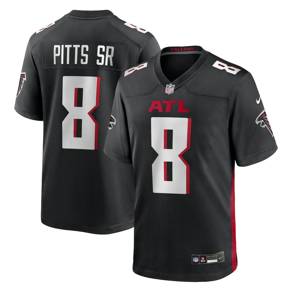 Kyle Pitts Sr. Atlanta Falcons Team Game Jersey - Black - Nike