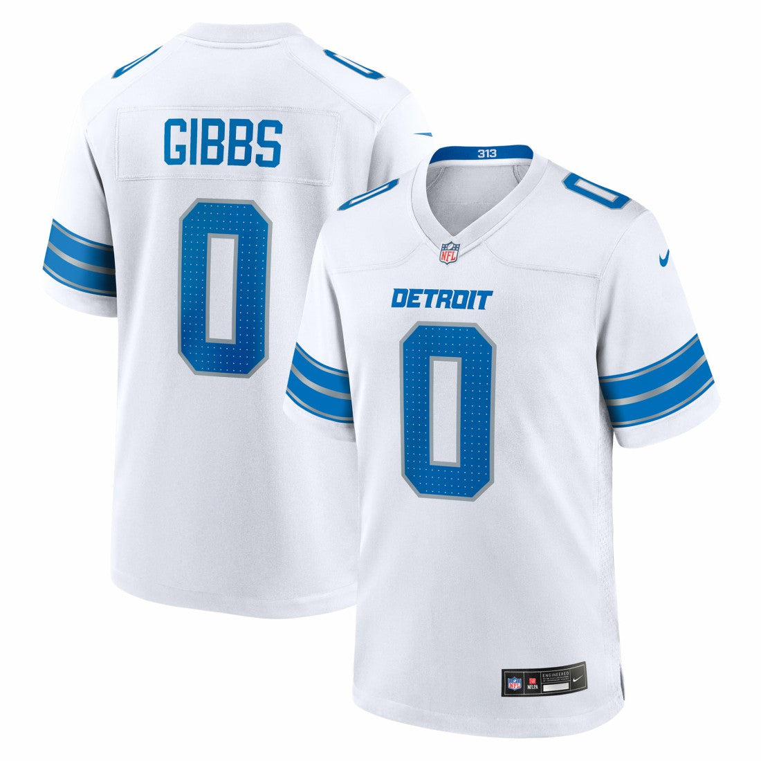 Jahmyr Gibbs Detroit Lions Game Player Jersey - White - Nike