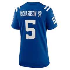 Anthony Richardson Sr. Indianapolis Colts Women's Team Game Jersey - Royal - Nike